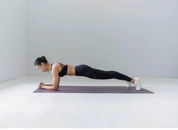 Exercising lady